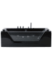 Beliani Whirlpool Badewannen SAMANA in Schwarz - (W) 79 x (H) 55 x (L) 174 cm