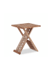 relaxdays Beistelltisch in Natur - (B)33 x (H)40,5 x (T)33 cm