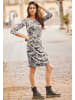 Heine Druckkleid in sand-schwarz-bedruckt