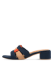 Marco Tozzi Pantolette Pantolette in blau/kombi