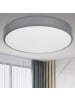 ZMH Deckenleuchte LED in grau Dimmbar Rund mit Stoffschirm Modern Ø38CM