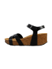 Plakton So Final Leder Keilsandalen Schwarz