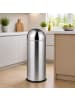 relaxdays Mülleimer in Silber - 70 l