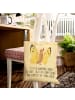 Mr. & Mrs. Panda Tote Bag Schmetterling Zitronenfalter mit Spruch in Gelb Pastell