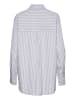 Kaffe Langarm - Hemd KAmackie Oversize fit in Grey/White stripe