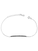 Adeliás Damen Armband aus 925 Silber mit Zirkonia 16 cm in silber