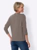 Sieh an! Langarm-Pullover in taupe
