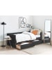 Beliani Einzelbett MARRAY in Schwarz - (W) 98 x (H) 71 x (L) 214 cm