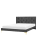 Beliani Doppelbett LIMOUX in Schwarz - (W) 167 x (H) 97 x (L) 213 cm