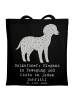 Mr. & Mrs. Panda Shopping Tasche Dalmatiner Charme mit Spruch in Schwarz