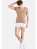 Sloggi Unterhemd / Shirt Kurzarm SLG Base in Smoked sand