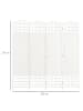 HOMCOM Paravent-160L x 1,5B x 170H cm-Weiß
