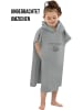 normani Kinder Badeponcho aus schnelltrocknendem Mikrofaser in Grau