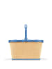 Reisenthel Carrybag - Einkaufskorb (cord dark matcha) in frame raffia blue