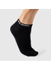 SMILODOX Unisex Sneakersocken 3er Pack in Schwarz / Grau / Weiß
