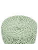 Beliani Hocker MANZAI in Grün/Braun - (W) 40 x (H) 44 x (L) 40 cm