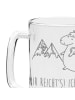Mr. & Mrs. Panda Gravur Bierkrug Einhorn Bergsteiger mit Spruch in Transparent