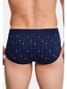 Schiesser Sportslip / Unterhose Cotton Essentials Feinripp in Navy