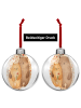 Mr. & Mrs. Panda Weihnachtsbaumkugel Bären Liebe Design ohne Spruch in Weiß