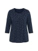 Ulla Popken Langarmshirt in marine