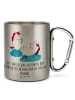 Mr. & Mrs. Panda Becher Einhorn Sekt mit Spruch in Silber