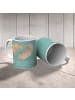 Mr. & Mrs. Panda Becher 2. Hochzeitstag Baumwollhochzeit mit Spruch in Meeresbrise