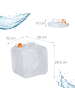 relaxdays 4 x Wasserkanister in Transparent/ Orange - 20 Liter