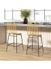 HOMCOM Barhocker in Gelb 42,5L x 52B x 102H cm
