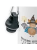 Mr. & Mrs. Panda Trinkflasche Fledermaus Zauberer mit Spruch in Weiß