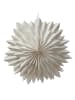 MARELIDA LED Papierstern EISBLUME Weihnachtsstern beleuchtet D: 58cm in weiß