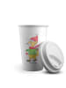 Mr. & Mrs. Panda ToGo Kaffeebecher Fuchs  Schlittschuhe ohne Spruch in Weiß