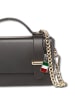 Florence Florence Handtasche Leder schwarz ca. 19cm
