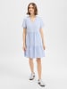 Marie Lund Kleid in hellblau weiß - 0001