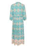 Cream Kleid CRAlora A-shape in Turquise Tile Print