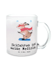 Mr. & Mrs. Panda Tasse Hase Skifahren mit Spruch in Transparent