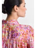 Rich & Royal Printed Blouse with Bow in Soft Orchid