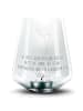 Mr. & Mrs. Panda Glas Teelichthalter Blume Mohnblume mit Spruch in Transparent
