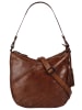 SPIKES & SPARROW Umhängetasche echt Leder in cognac
