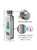 Mr. & Mrs. Panda Trinkflasche Pinguin Weihnachtsbaum mit Spruch in Weiß