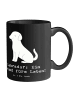Mr. & Mrs. Panda Tasse Labrador Freund mit Spruch in Schwarz