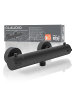 Eisl CLAUDIO Thermostat Duscharmatur, Schwarz matt