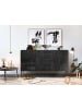Giner y Colomer Sideboard aus Mangoholz und Eisenbeinen in Brown