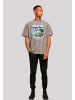 F4NT4STIC Oversize T-Shirt YES Chrome Island in Asphalt