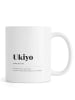 Juniqe Tasse "Ukiyo" in Schwarz & Weiß