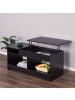 relaxdays Couchtisch in Schwarz - (B)110 x (H)50 x (T)50 cm