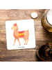 Mr. & Mrs. Panda Coaster Alpaka Stolz ohne Spruch in Weiß