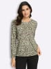 WITT WEIDEN Print-Shirt in khaki-lindgrün-bedruckt