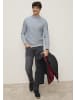 Man's World Stehkragenpullover in graublau melange