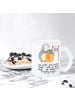 Mr. & Mrs. Panda Kaffeepott Pinguin Kerzenziehen mit Spruch in Transparent