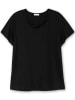 sheego T-Shirt in schwarz